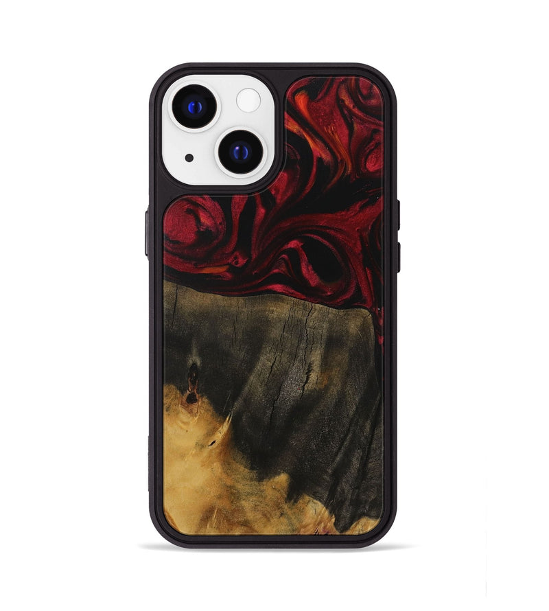 iPhone 13 Wood Phone Case - Baylie (Red, 730926)