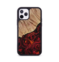 iPhone 11 Pro Wood Phone Case - Mariela (Red, 730927)