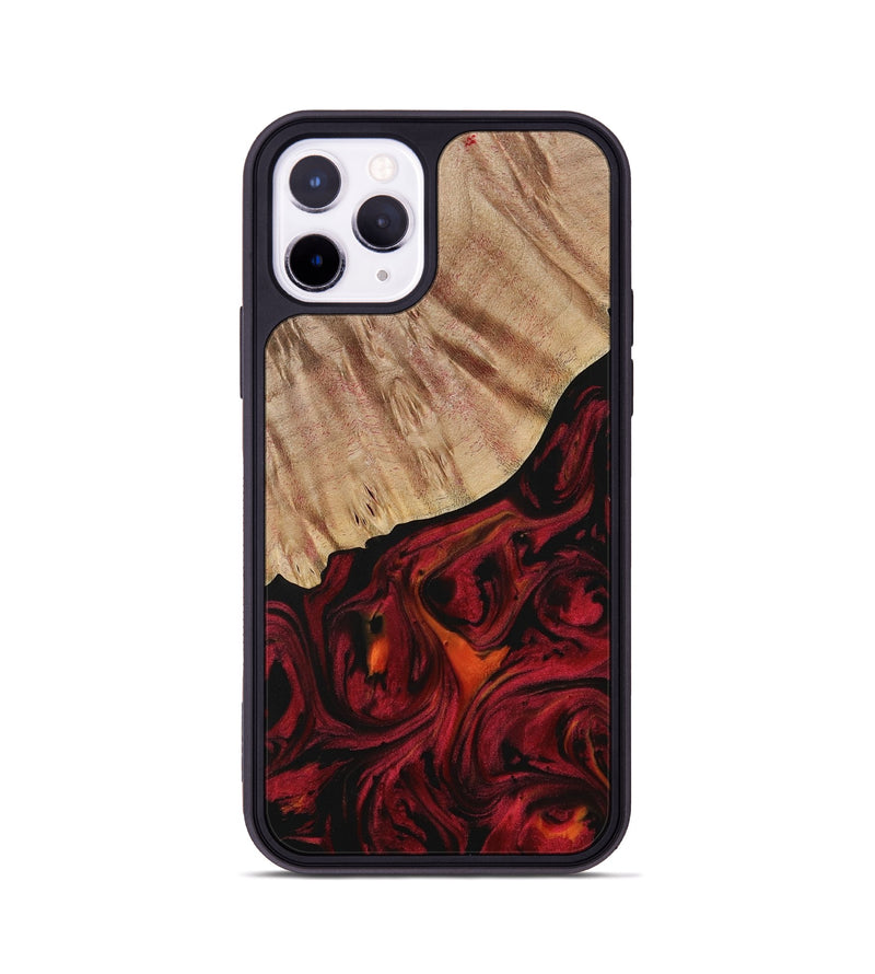 iPhone 11 Pro Wood Phone Case - Mariela (Red, 730927)