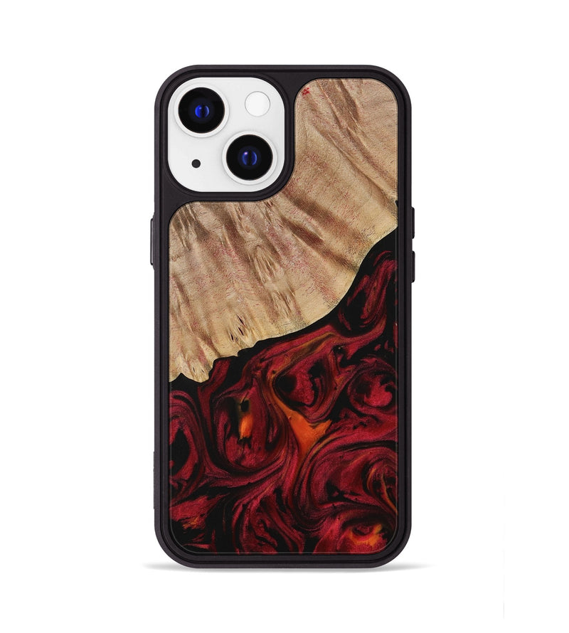 iPhone 13 Wood Phone Case - Mariela (Red, 730927)