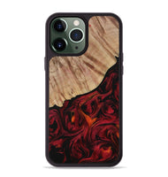 iPhone 13 Pro Max Wood Phone Case - Mariela (Red, 730927)