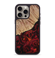 iPhone 15 Pro Max Wood Phone Case - Mariela (Red, 730927)