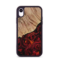 iPhone Xr Wood Phone Case - Mariela (Red, 730927)