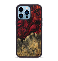 iPhone 14 Pro Max Wood Phone Case - Balak (Red, 730930)