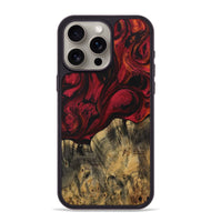 iPhone 15 Pro Max Wood Phone Case - Balak (Red, 730930)