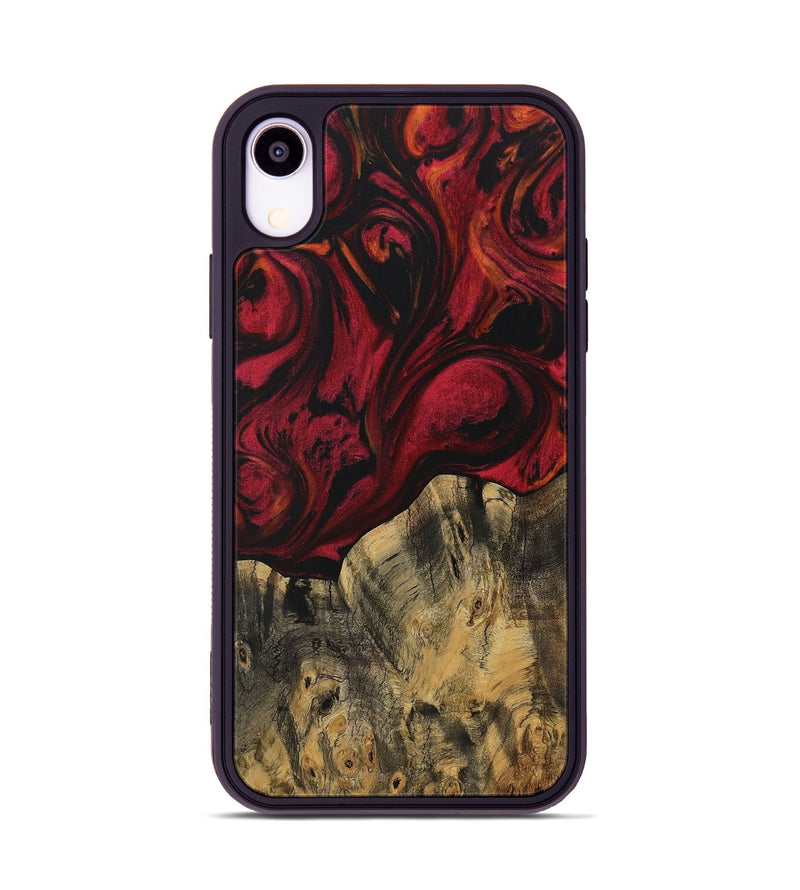 iPhone Xr Wood Phone Case - Balak (Red, 730930)