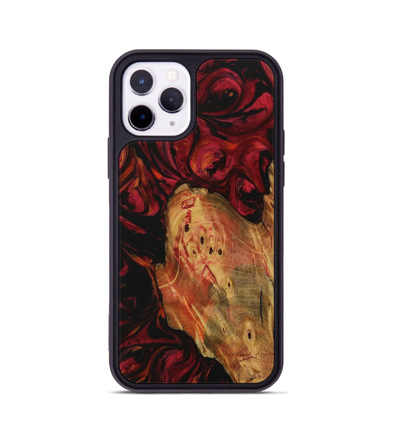 iPhone 11 Pro Wood Phone Case - Shona (Red, 730931)