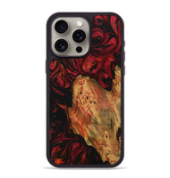 iPhone 15 Pro Max Wood Phone Case - Shona (Red, 730931)