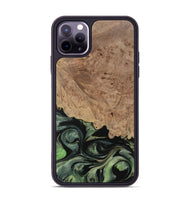 iPhone 11 Pro Max Wood Phone Case - Elease (Green, 730933)