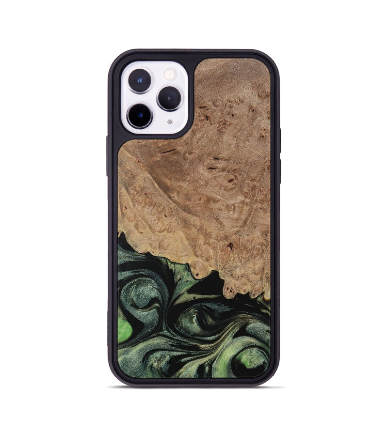 iPhone 11 Pro Wood Phone Case - Elease (Green, 730933)