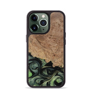 iPhone 13 Pro Wood Phone Case - Elease (Green, 730933)