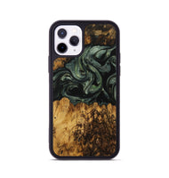 iPhone 11 Pro Wood Phone Case - Doti (Green, 730934)