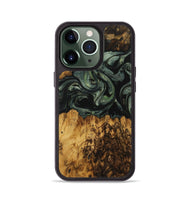 iPhone 13 Pro Wood Phone Case - Doti (Green, 730934)