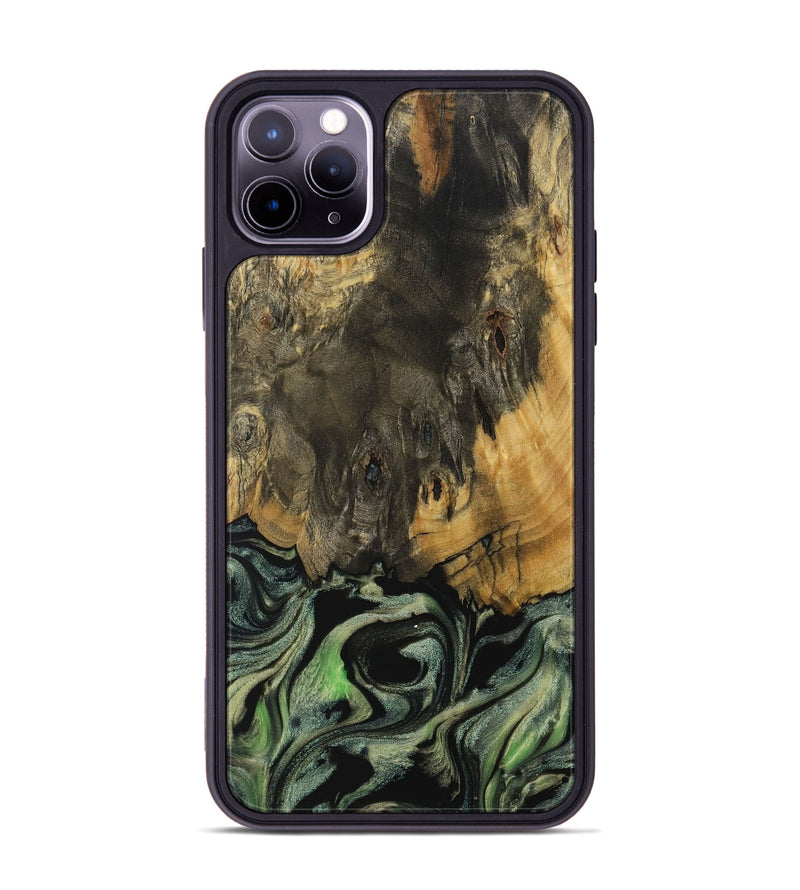 iPhone 11 Pro Max Wood Phone Case - Lish (Green, 730936)