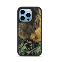 iPhone 14 Pro Wood Phone Case - Lish (Green, 730936)