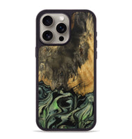 iPhone 15 Pro Max Wood Phone Case - Lish (Green, 730936)