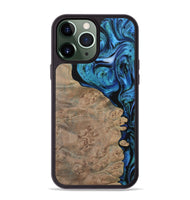 iPhone 13 Pro Max Wood Phone Case - Champ (Blue, 730937)