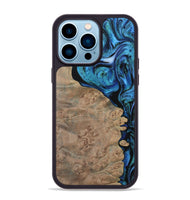 iPhone 14 Pro Max Wood Phone Case - Champ (Blue, 730937)