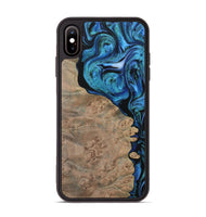 iPhone Xs Max Wood Phone Case - Champ (Blue, 730937)