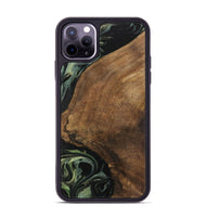 iPhone 11 Pro Max Wood Phone Case - Lilie (Green, 730941)