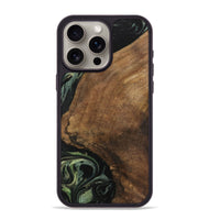 iPhone 15 Pro Max Wood Phone Case - Lilie (Green, 730941)