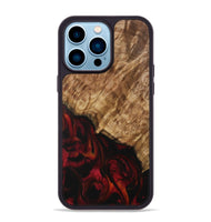 iPhone 14 Pro Max Wood Phone Case - Pandora (Red, 730942)