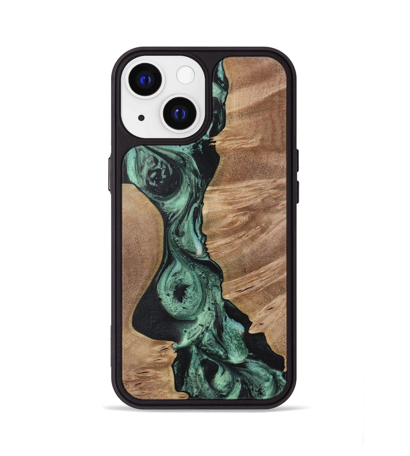 iPhone 13 Wood Phone Case - Nereida (Green, 730944)