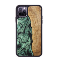 iPhone 11 Pro Max Wood Phone Case - Skyler (Green, 730945)