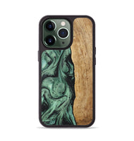 iPhone 13 Pro Wood Phone Case - Skyler (Green, 730945)