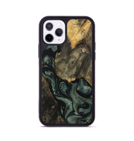 iPhone 11 Pro Wood Phone Case - Ilona (Green, 730947)