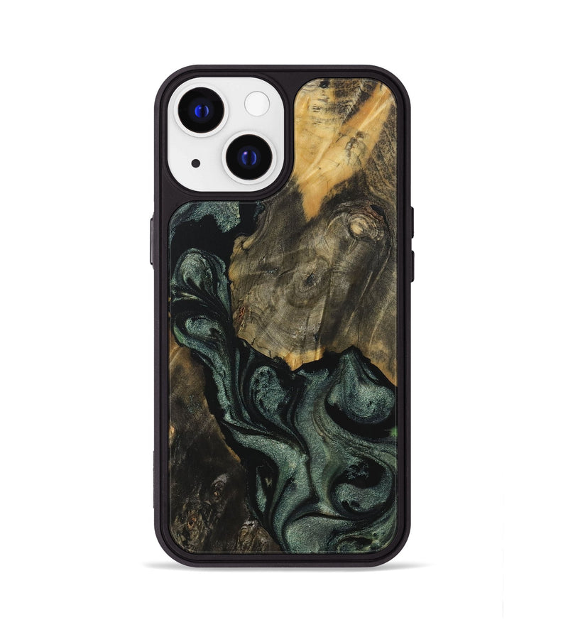 iPhone 13 Wood Phone Case - Ilona (Green, 730947)