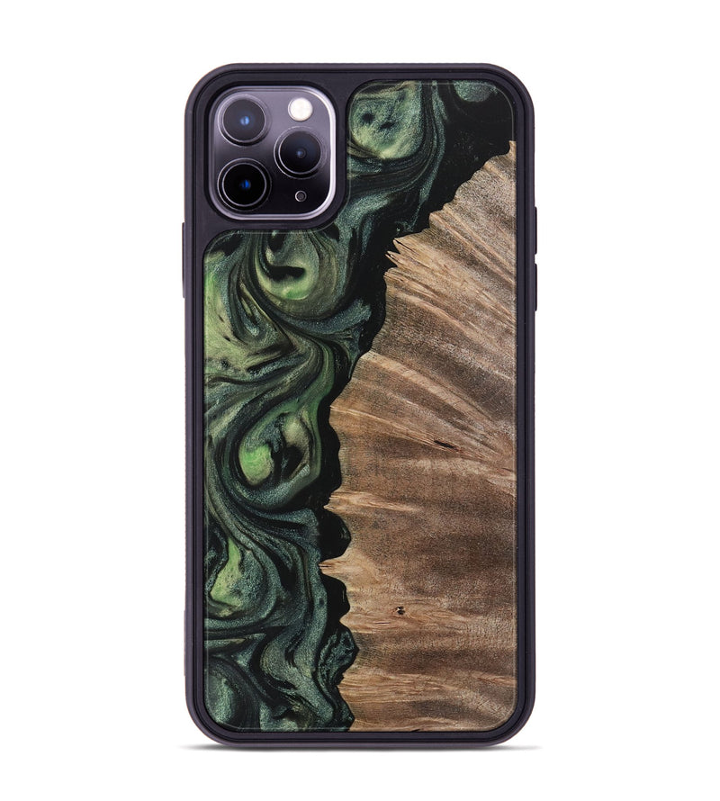 iPhone 11 Pro Max Wood Phone Case - Melonie (Green, 730948)