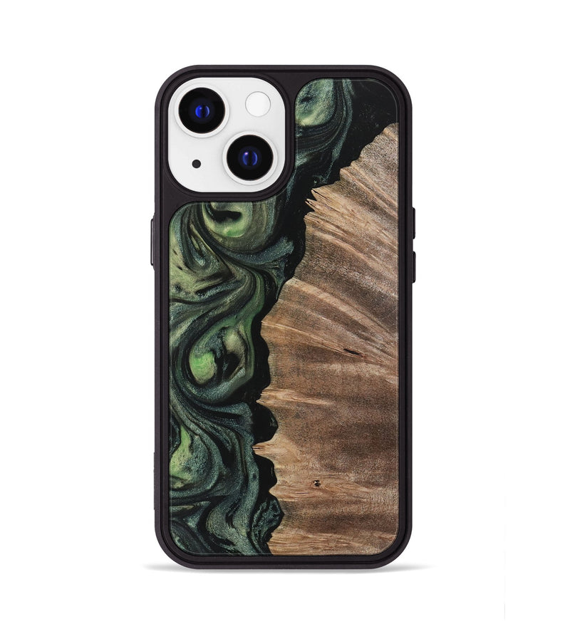 iPhone 13 Wood Phone Case - Melonie (Green, 730948)