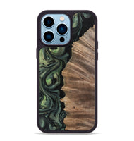 iPhone 14 Pro Max Wood Phone Case - Melonie (Green, 730948)