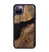 iPhone 11 Pro Max Wood Phone Case - Mareah (Pure Black, 730949)