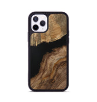 iPhone 11 Pro Wood Phone Case - Mareah (Pure Black, 730949)