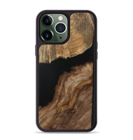 iPhone 13 Pro Max Wood Phone Case - Mareah (Pure Black, 730949)