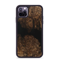 iPhone 11 Pro Max Wood Phone Case - Sanjeet (Pure Black, 730950)