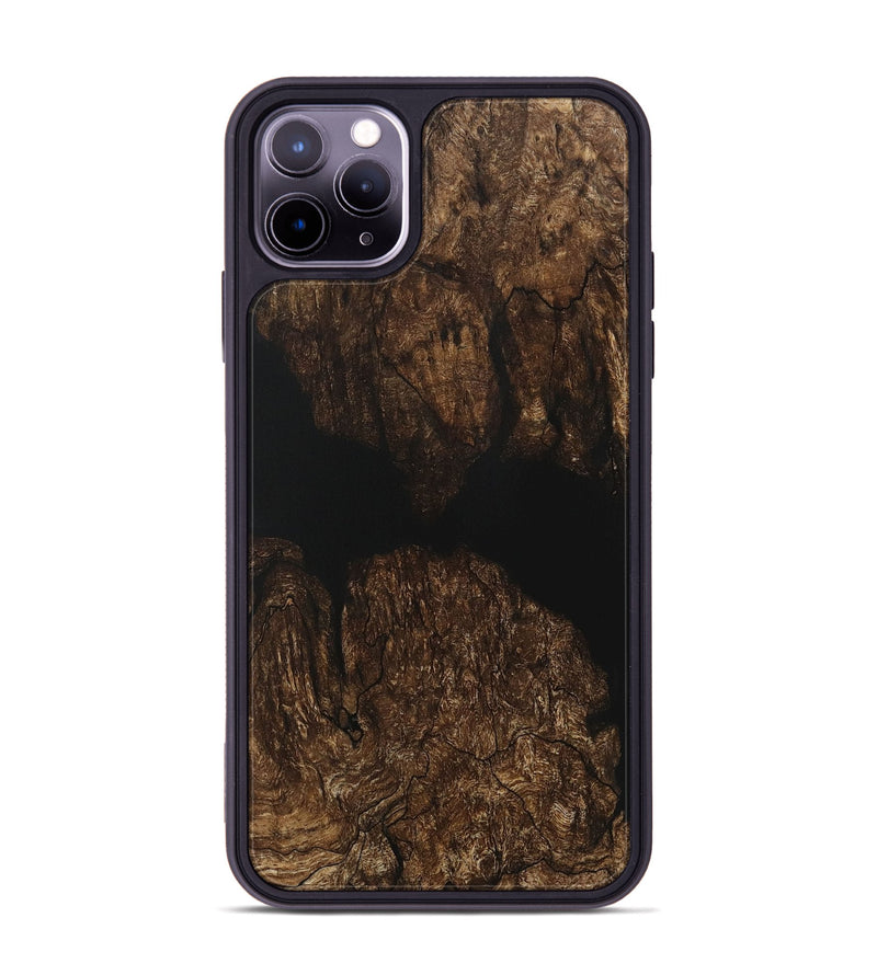 iPhone 11 Pro Max Wood Phone Case - Sanjeet (Pure Black, 730950)