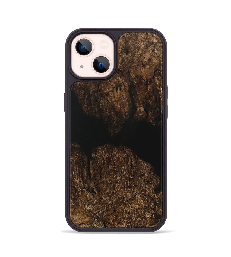 iPhone 14 Wood Phone Case - Sanjeet (Pure Black, 730950)