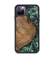 iPhone 11 Pro Max Wood Phone Case - Denys (Green, 730951)