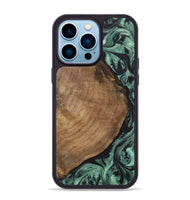 iPhone 14 Pro Max Wood Phone Case - Denys (Green, 730951)