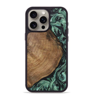 iPhone 15 Pro Max Wood Phone Case - Denys (Green, 730951)