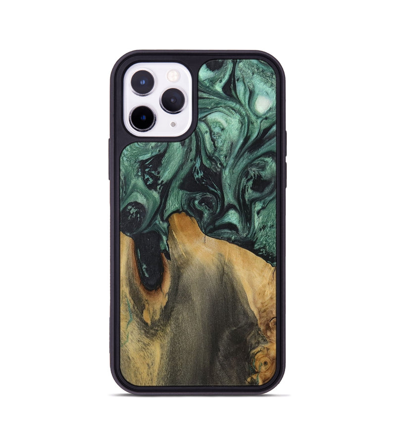 iPhone 11 Pro Wood Phone Case - Sharron (Green, 730954)