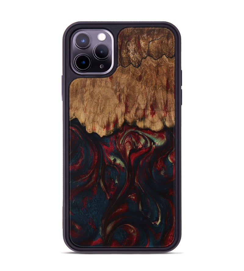 iPhone 11 Pro Max Wood Phone Case - Codi (Red, 730955)