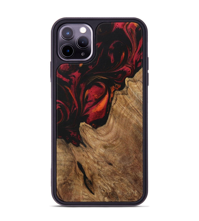 iPhone 11 Pro Max Wood Phone Case - Cherlyn (Red, 730957)