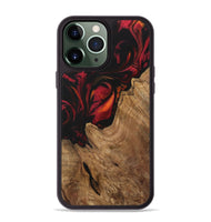 iPhone 13 Pro Max Wood Phone Case - Cherlyn (Red, 730957)