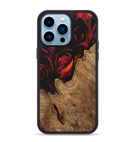 iPhone 14 Pro Max Wood Phone Case - Cherlyn (Red, 730957)