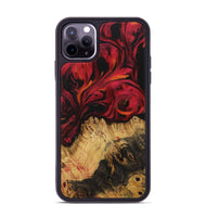 iPhone 11 Pro Max Wood Phone Case - Genevra (Red, 730958)