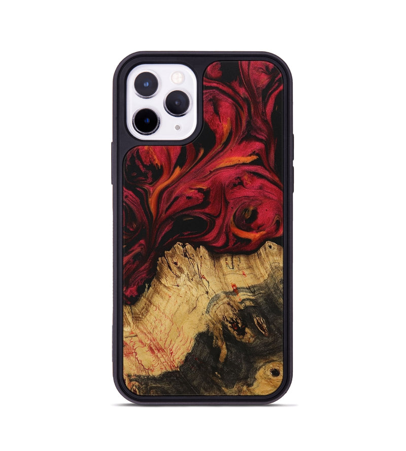 iPhone 11 Pro Wood Phone Case - Genevra (Red, 730958)